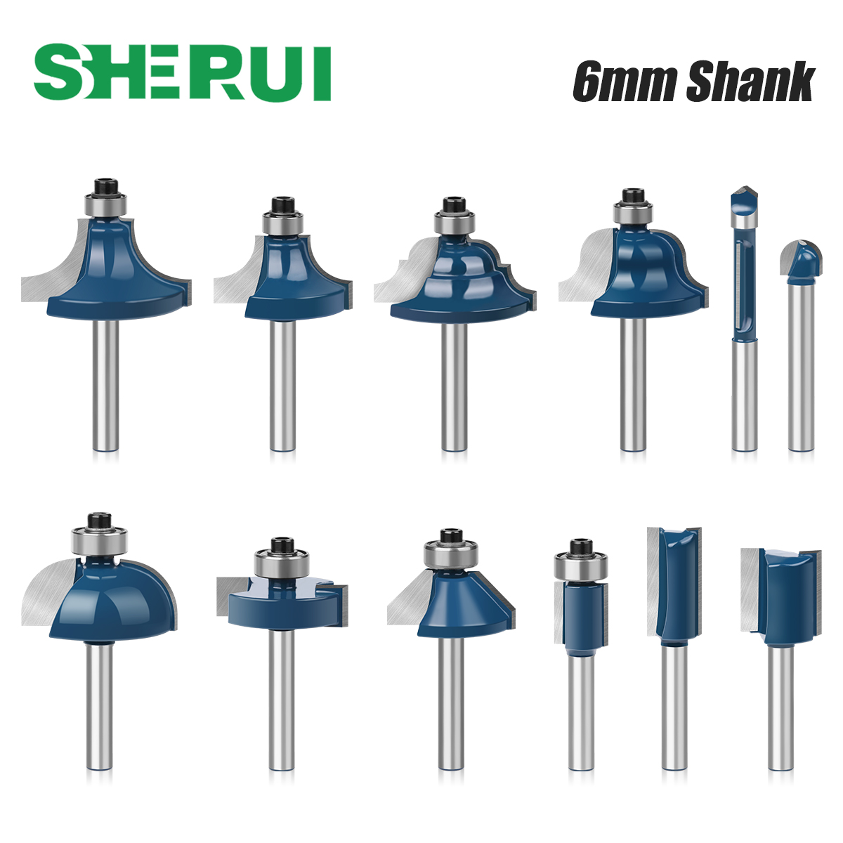 End Mill Set - Jeu d'embouts de routeur à tige