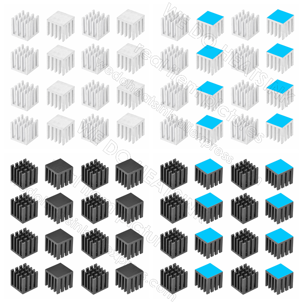 Aluminium Extrusion - Dissipateur thermique en aluminium 15x15x15mm /