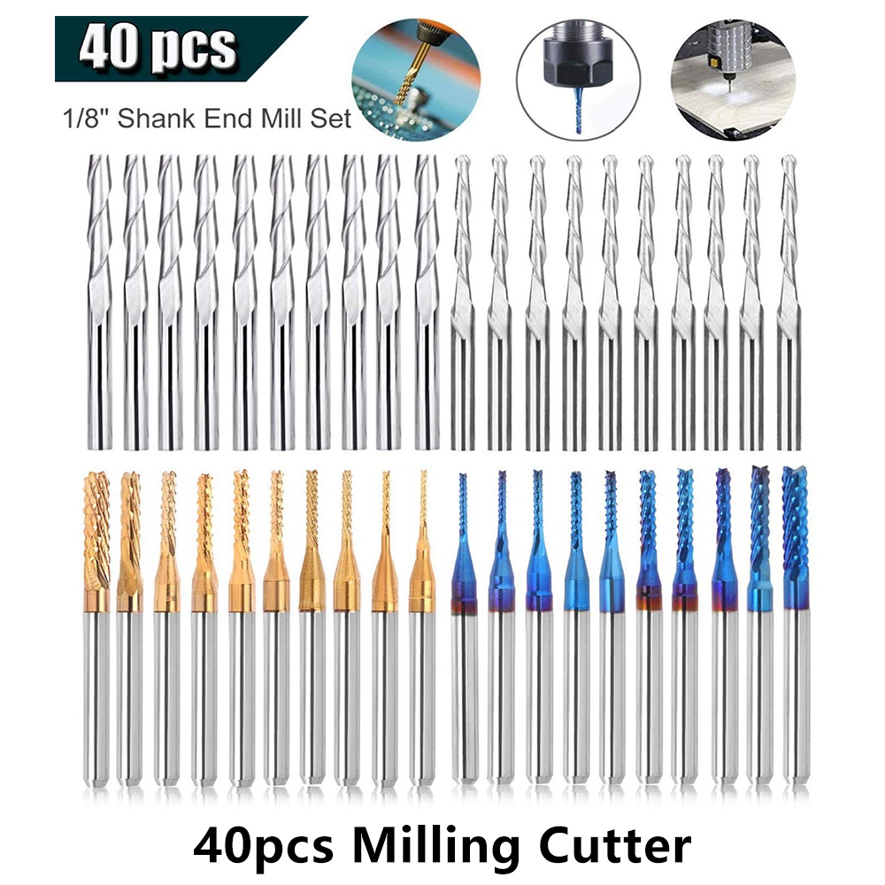End Mill Set - Twotrees fraise en bout jeu d'embouts