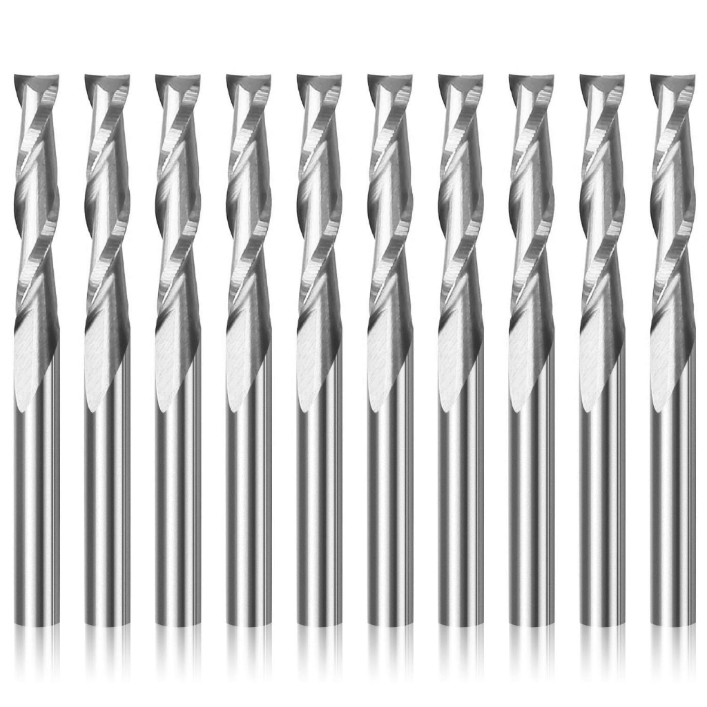 End Mill Set - 10 pièces Fraise à queue plate