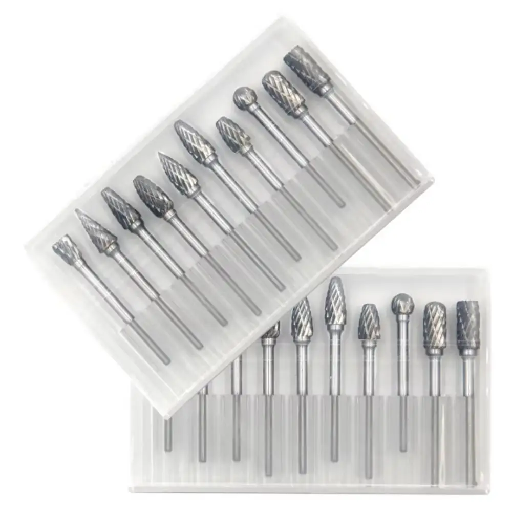 Carbide End Mill - Lot de 10 fraises rotatives en
