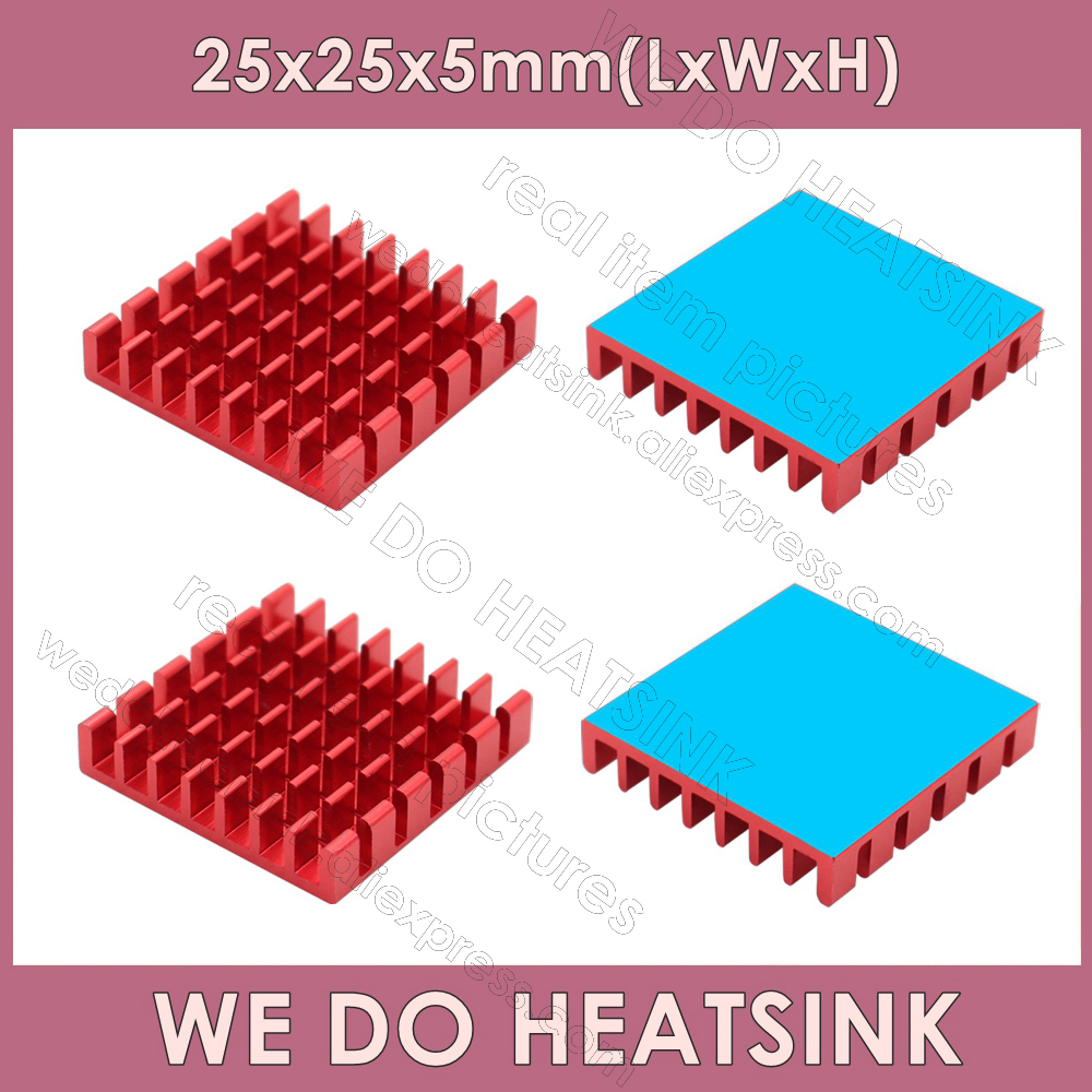 Aluminium Extrusion - Nous faisons dissipateur thermique 25x25x5mm sans