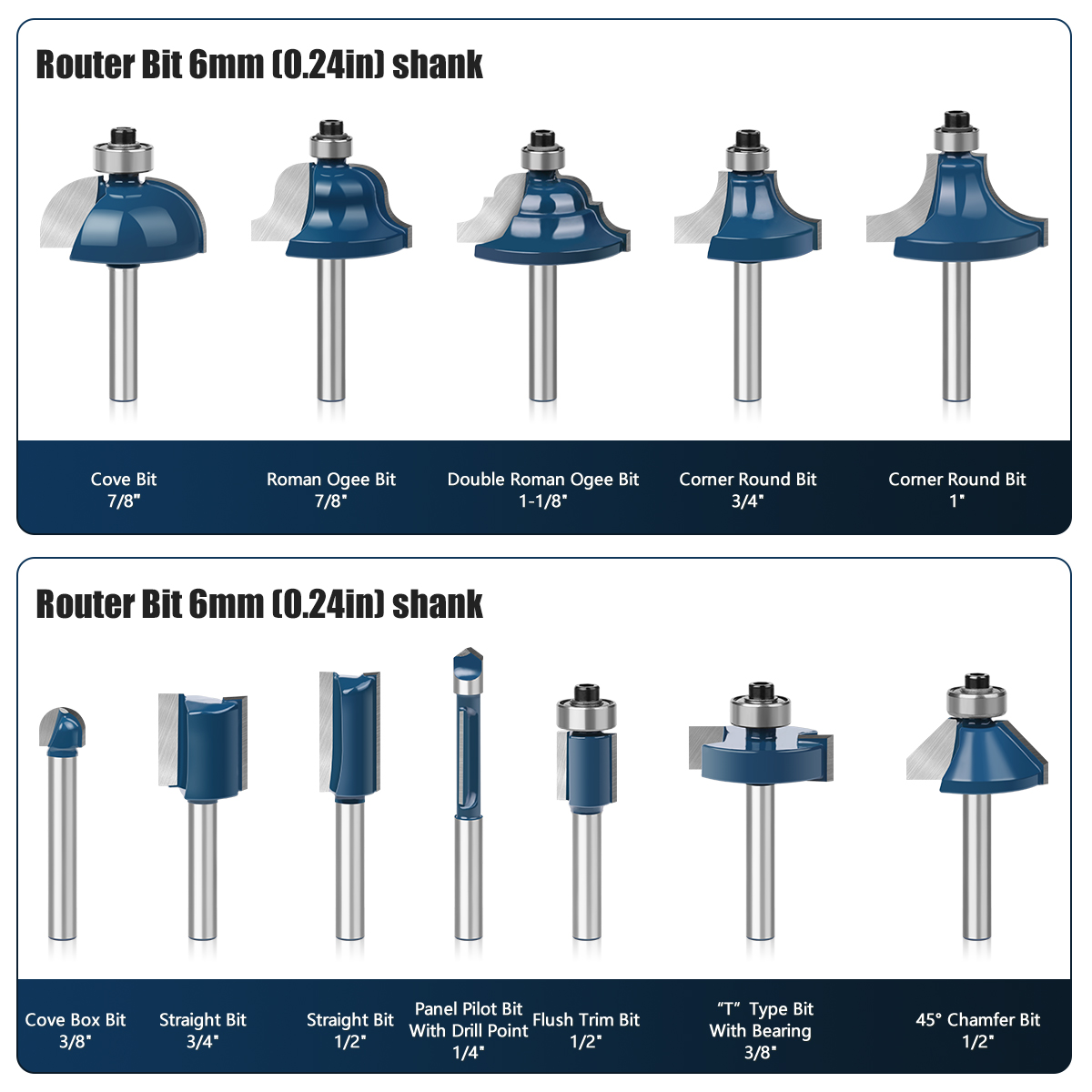 Jeu d'embouts de routeur à tig - End Mill Set avis et prix