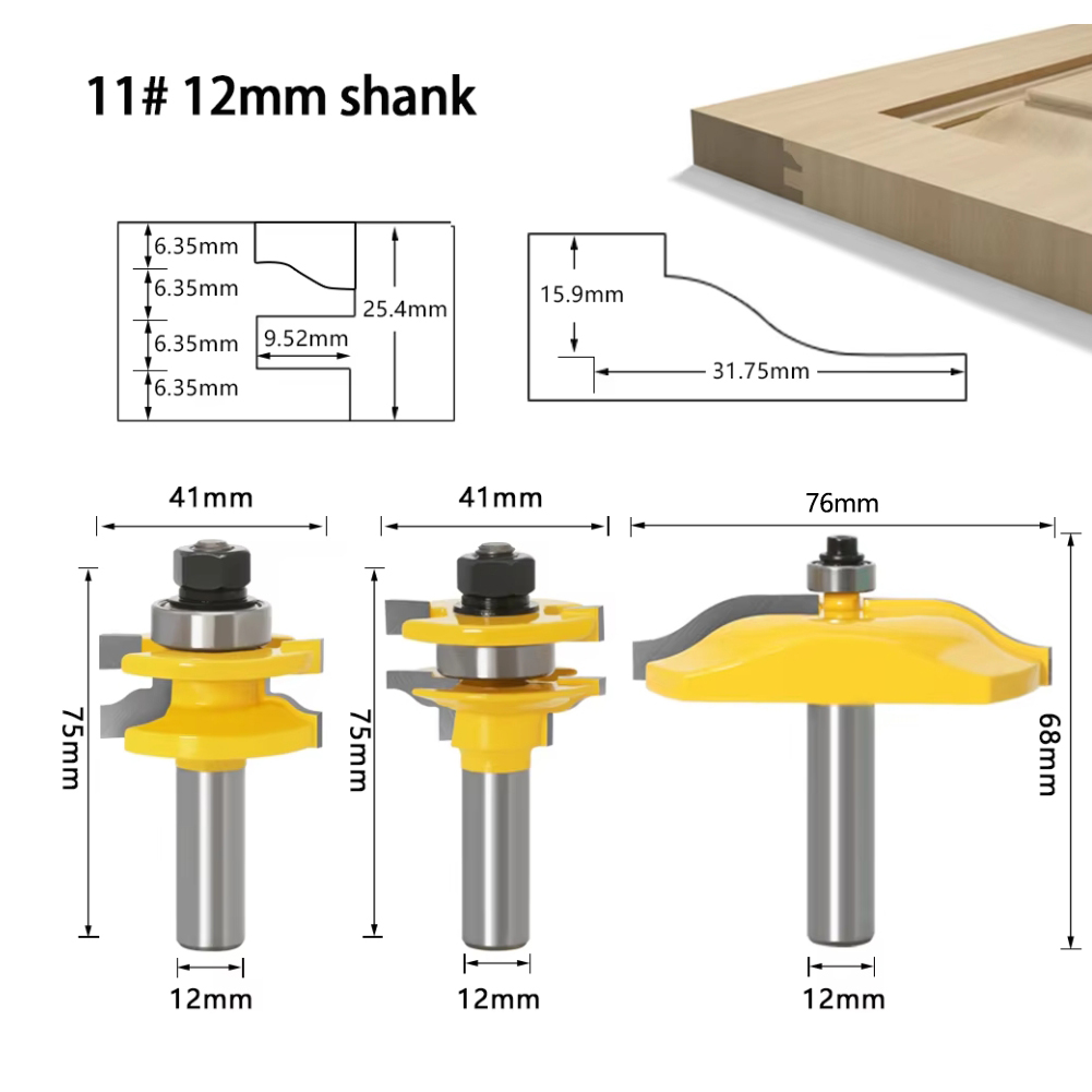 Rail à tige de 12mm et panneau - End Mill Set avis et prix