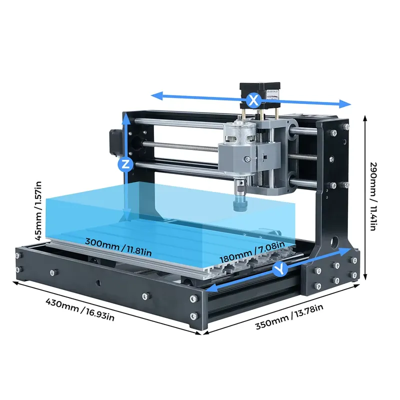 Routeur CNC TWOTREES 3018, tab - 3018 Aluminium Cnc avis et prix