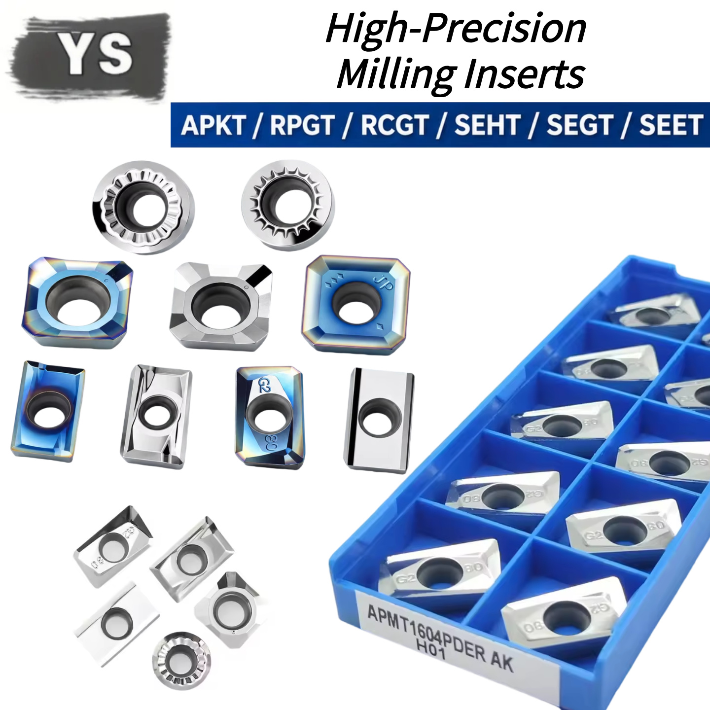 10 inserts en carbure APKT APG - Carbide End Mill avis et prix