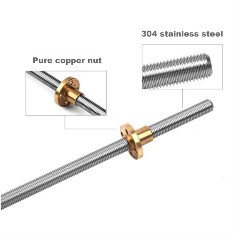 Vis à plomb T8 Tr8, 2 pièces,  - Lead Screw 8Mm avis et prix