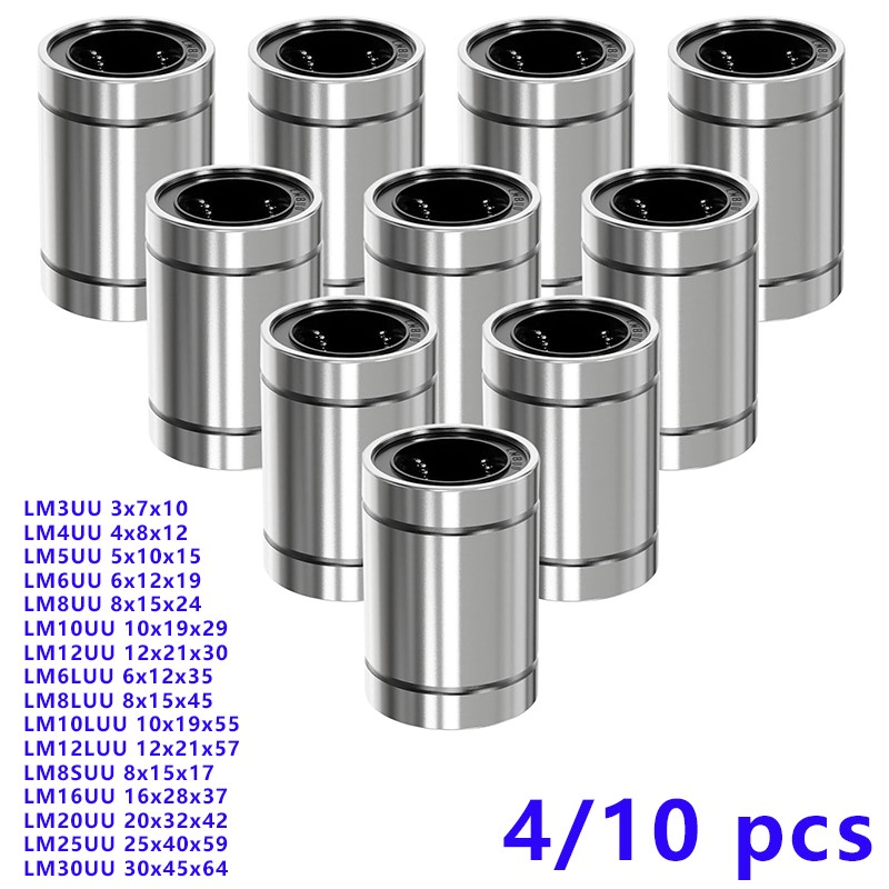 4/10 pièces LM8UU LM10UU LM16U - Lm8Uu Bearing avis et prix