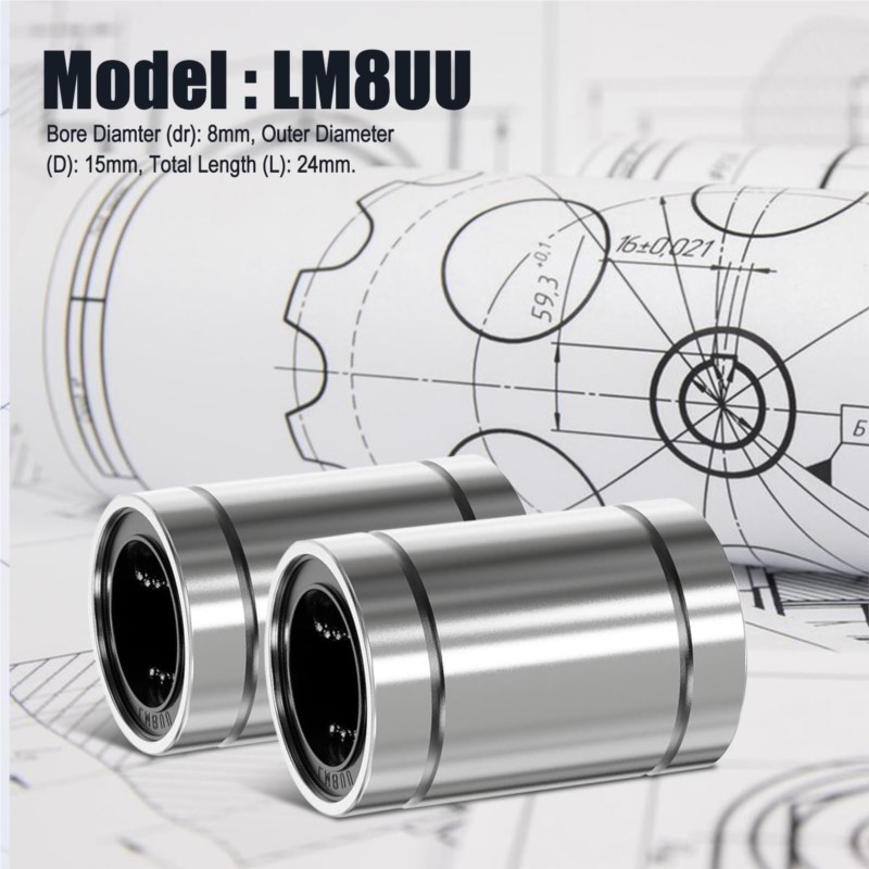 4/10 pièces LM8UU LM10UU LM16U - Lm8Uu Bearing avis et prix